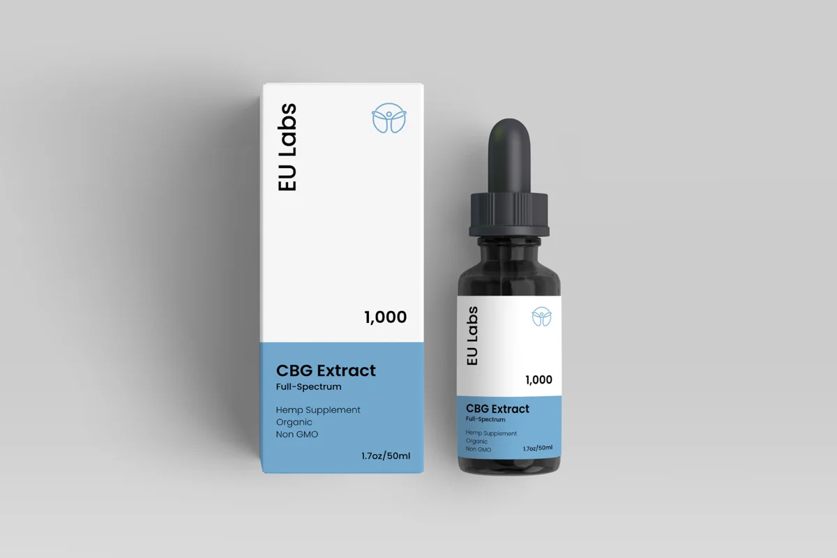 1000mg CBG oil cannabigerol bottle and box — CBD Oil Sydney