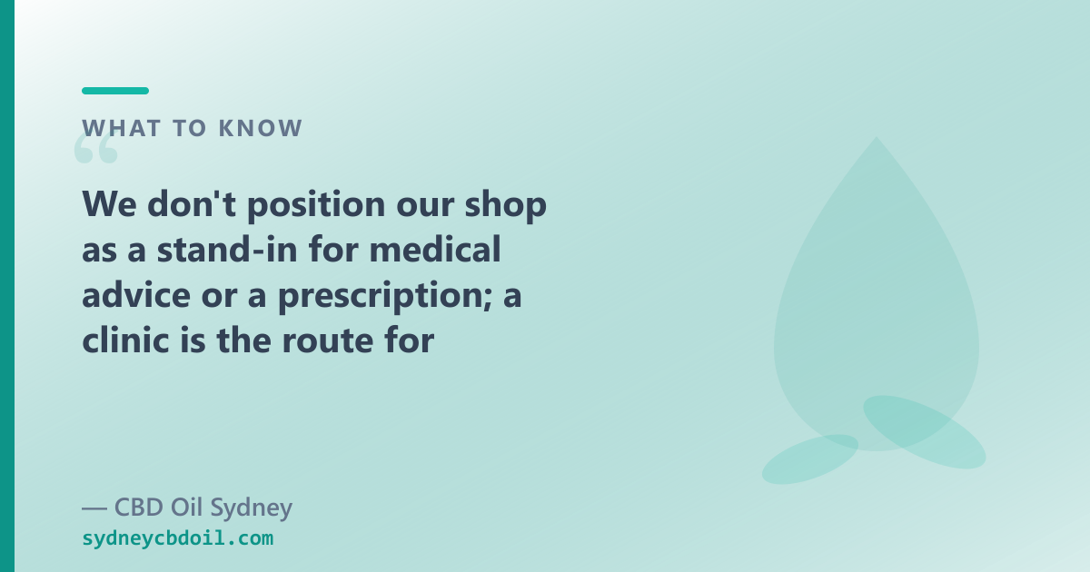 Australian Access Clinics connects patients with prescribers by phone; over-the-counter CBD oil is bought directly