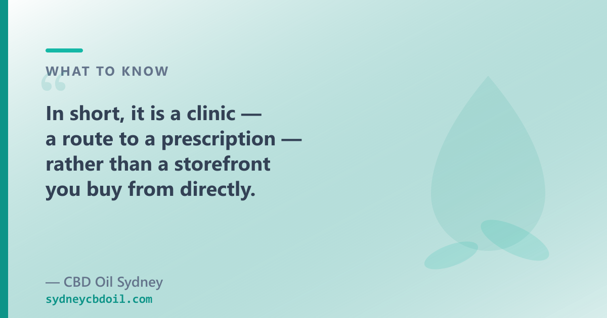 CA Clinics: Rx prescription pathway founded in Sydney; CBD Oil Sydney: OTC CBD oil for Sydney buyers
