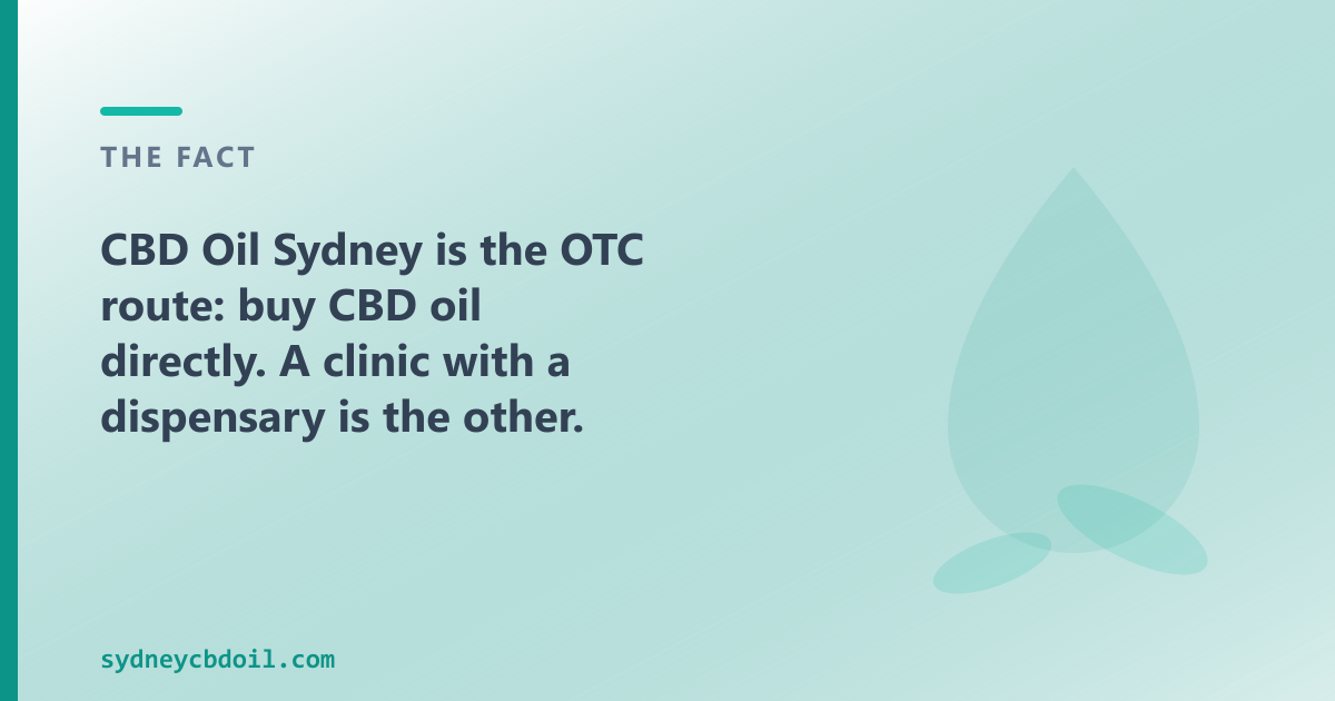 CBD Oil Sydney — over-the-counter hemp-derived CBD oil for Sydney: composition only, no prescription needed